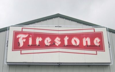 1959 Firestone Porcelain Neon Sign